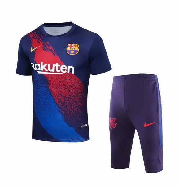 Entrainement Barcelone Ensemble Complet 2019-20 Bleu Marine Rouge